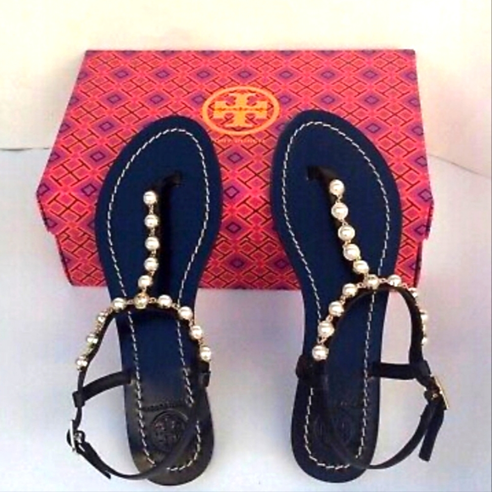 Tory Burch Emmy Pearl sandals 10